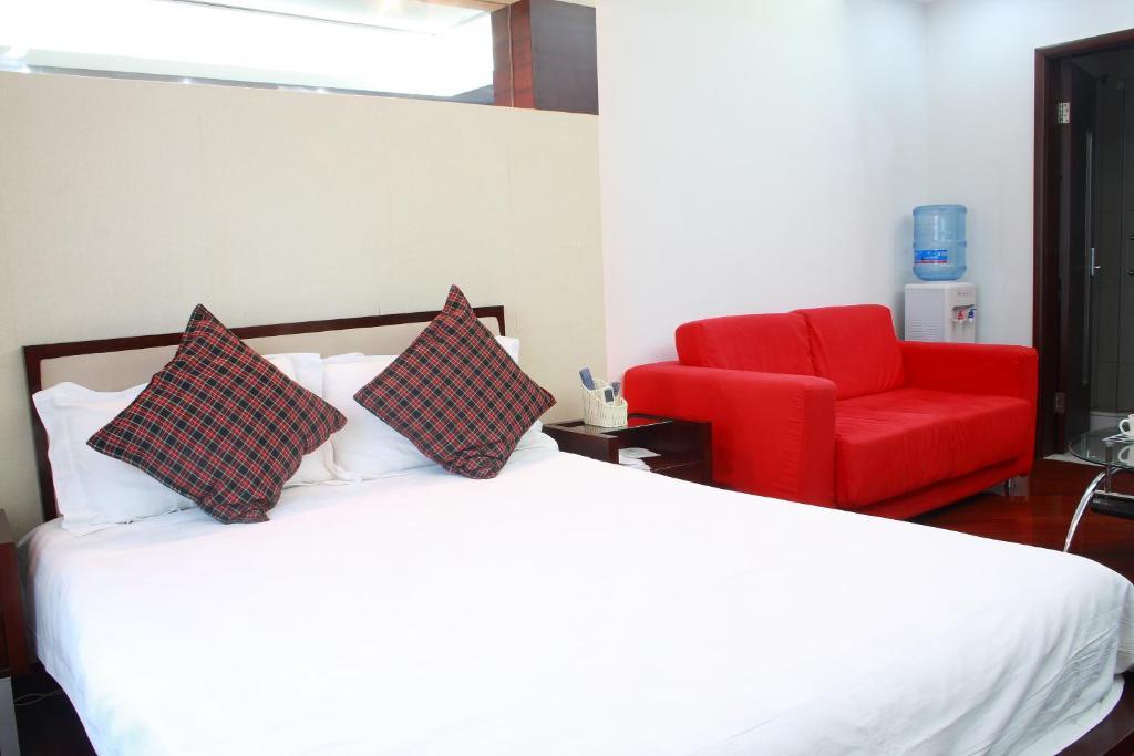 Shanghai Skiline World Union Service Apartment Bagian luar foto