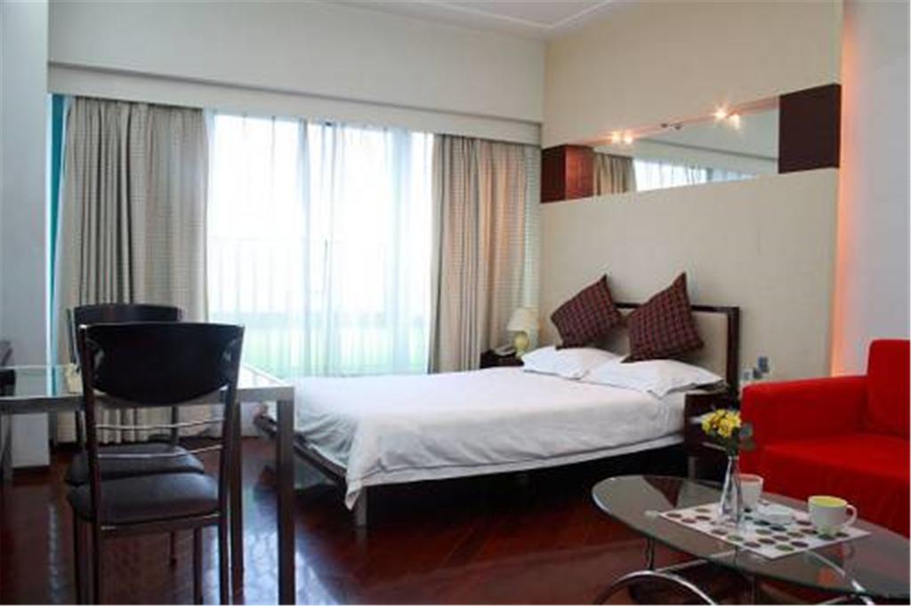 Shanghai Skiline World Union Service Apartment Bagian luar foto