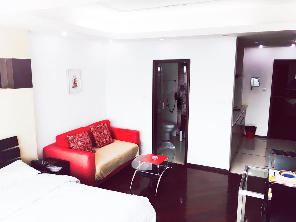 Shanghai Skiline World Union Service Apartment Bagian luar foto